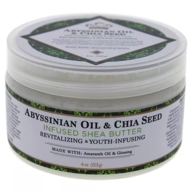 100% Organic Shea Butter Infused With Frankincense And Myrrh By Nubian Heritage For Unisex - 4 Oz Moisturizer - 4 Oz