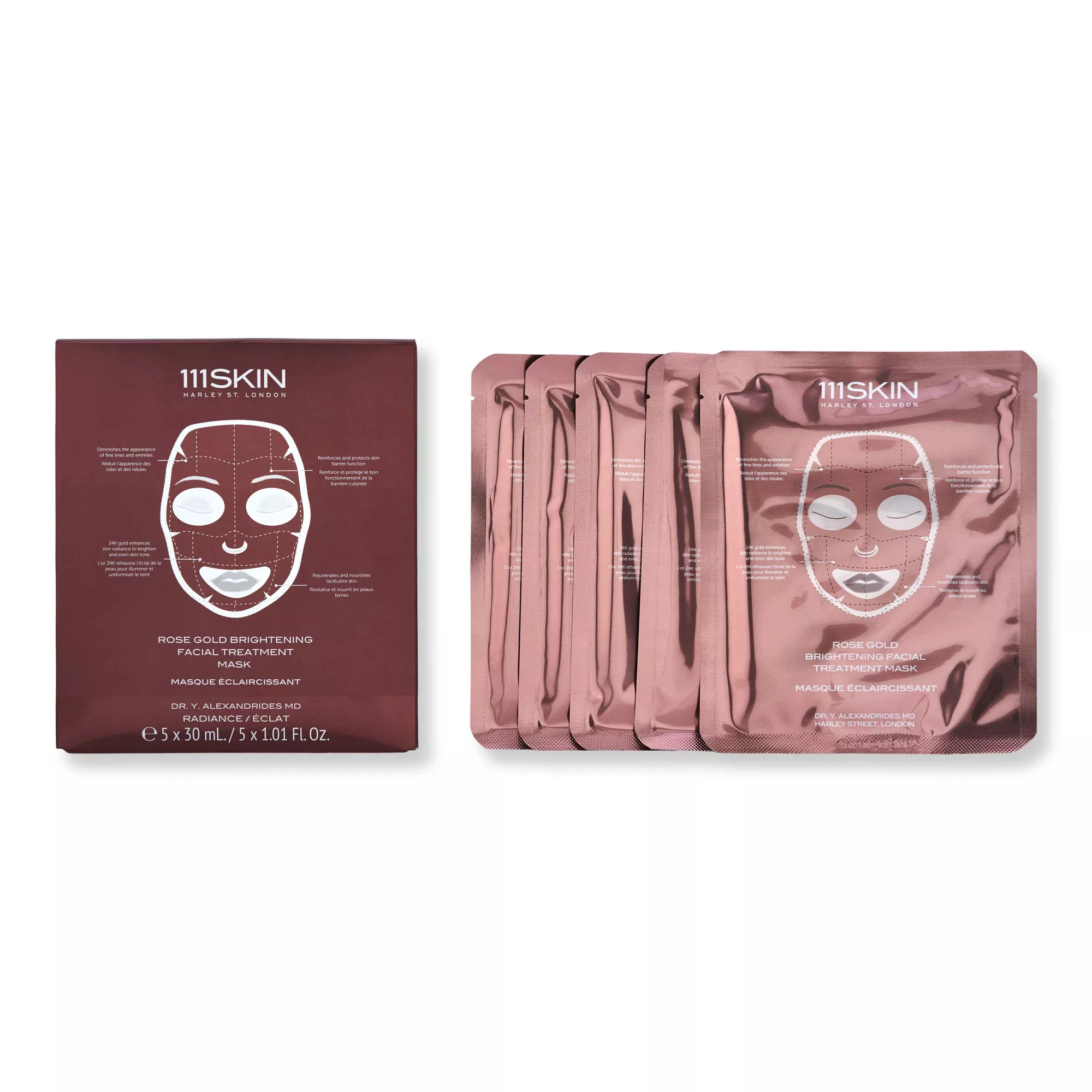 111SKIN Rose Gold Brightening Facial Treatment Mask