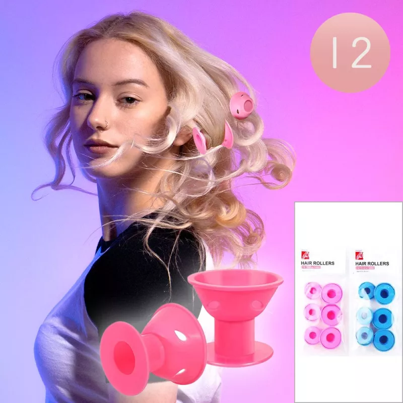 12 Set Of 6 - Hair Rollers: The Ultimate Hairstyling Solution