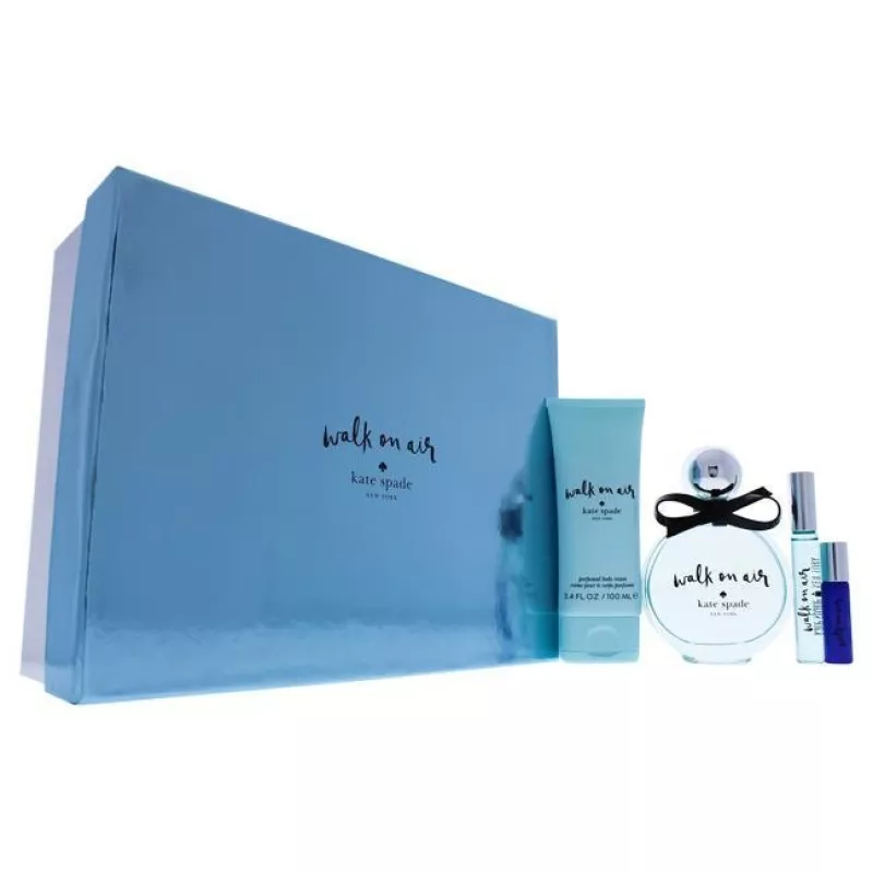 2017S Walk On Air By Kate Spade For Women - 4 Pc Gift Set 3.4Oz Edp Spray, 0.34Oz Edp Rollerball, 3.4Oz Body Cream, 0.16Oz Walk On Air Sunset Edp Rollerball - 4 Oz