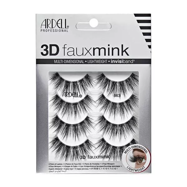 3D Faux Mink - 863 - 4/Paquet