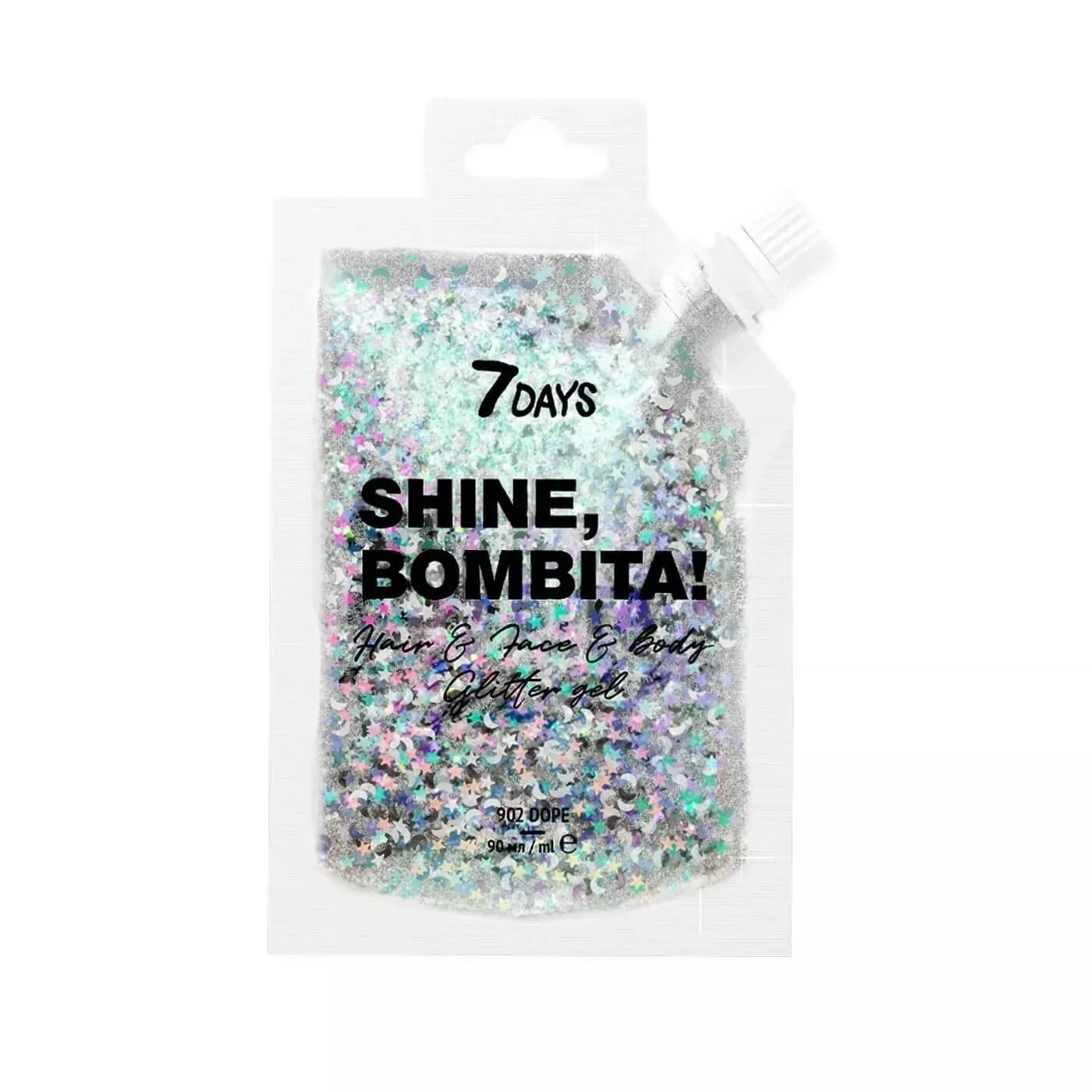 7Days Shine Bombita Glitter 902 Dope Sparkling Body Gel 50ml