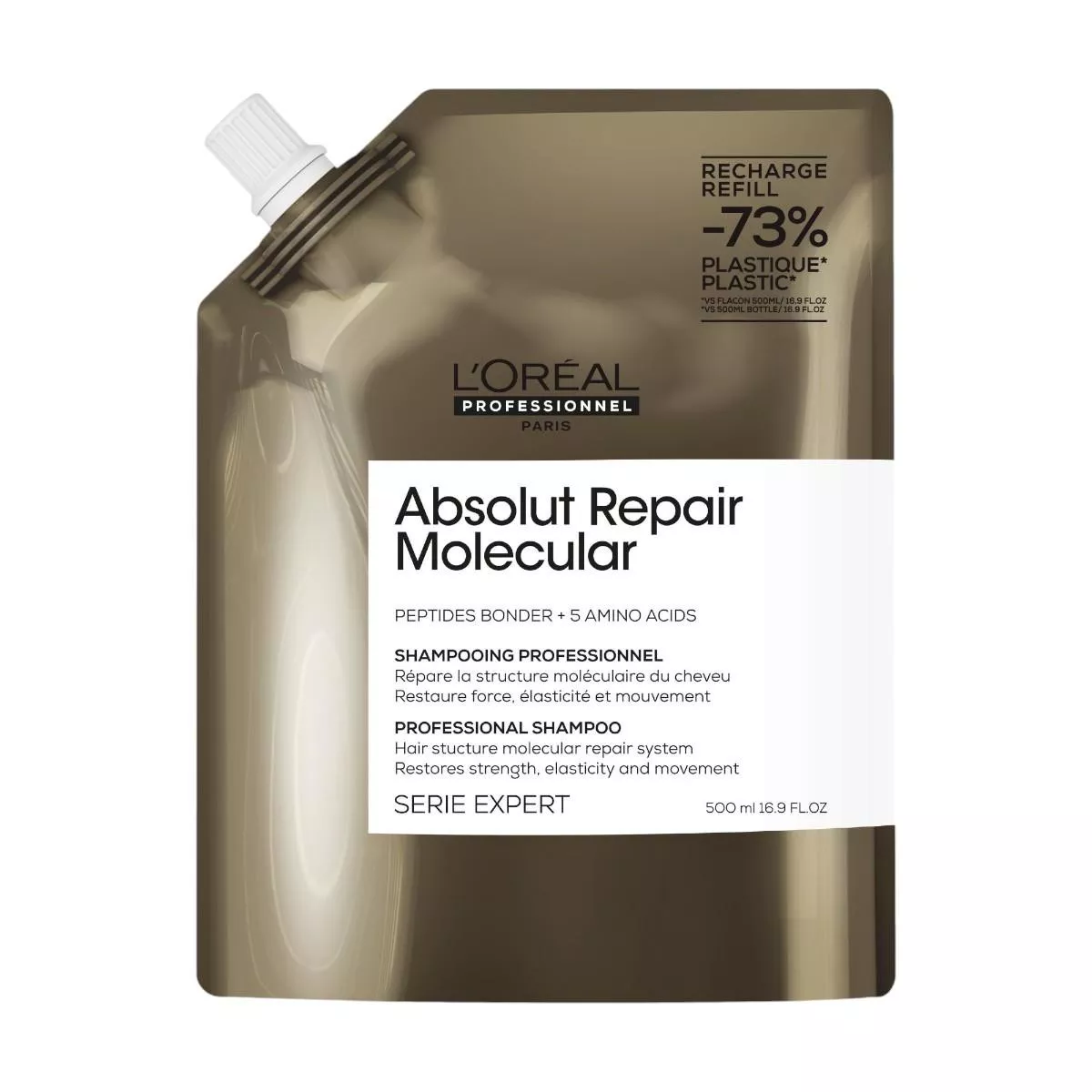 Absolut Repair Molecular - Shampoing 500ml - Pochette eco-recharge
