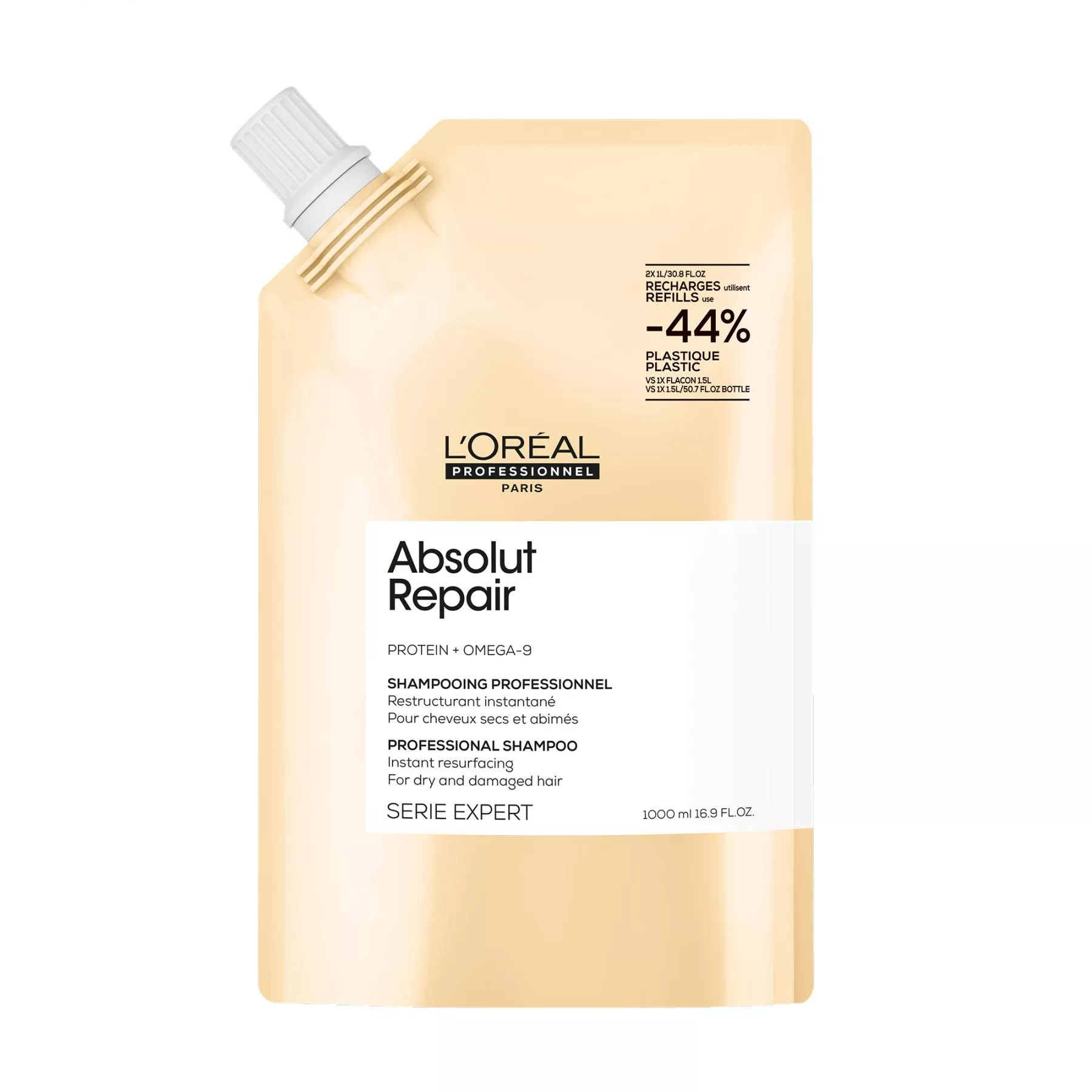 Absolut Repair - Shampoing 1L - Pochette eco-recharge