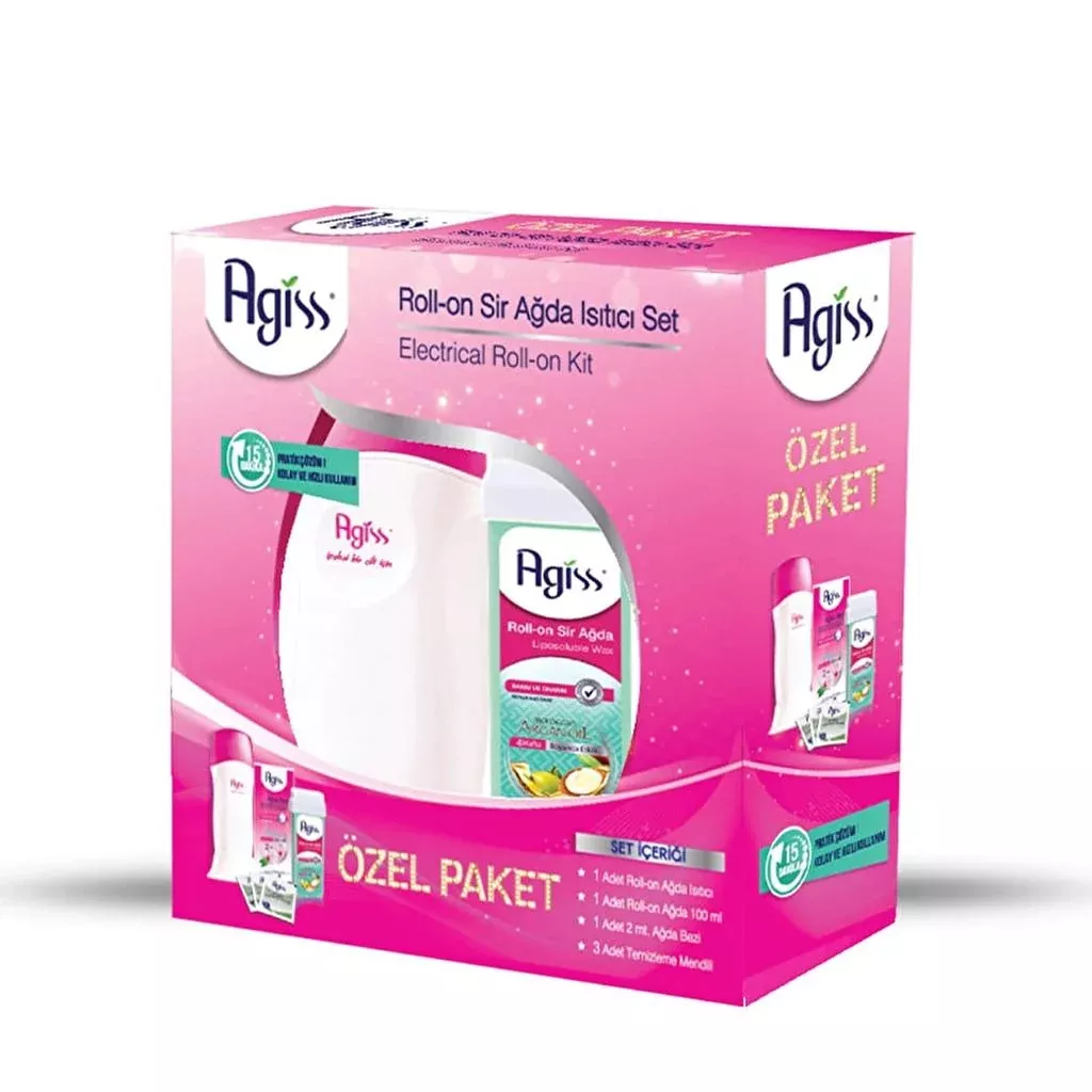 Agiss Roll-On Waxing Kit with Practical Heater