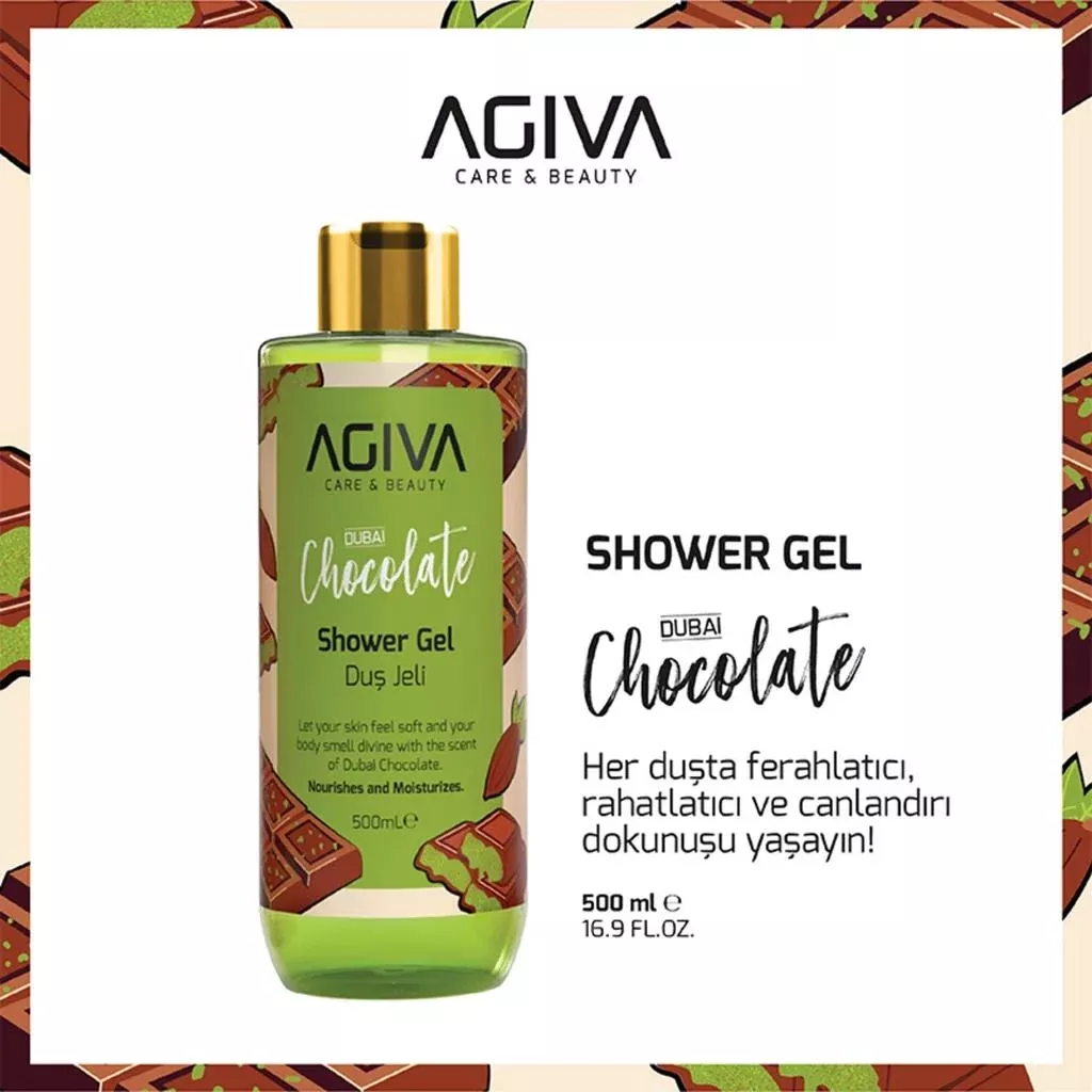 Agiva Dubai Chocolate Moisturizing Shower Gel 500 ml
