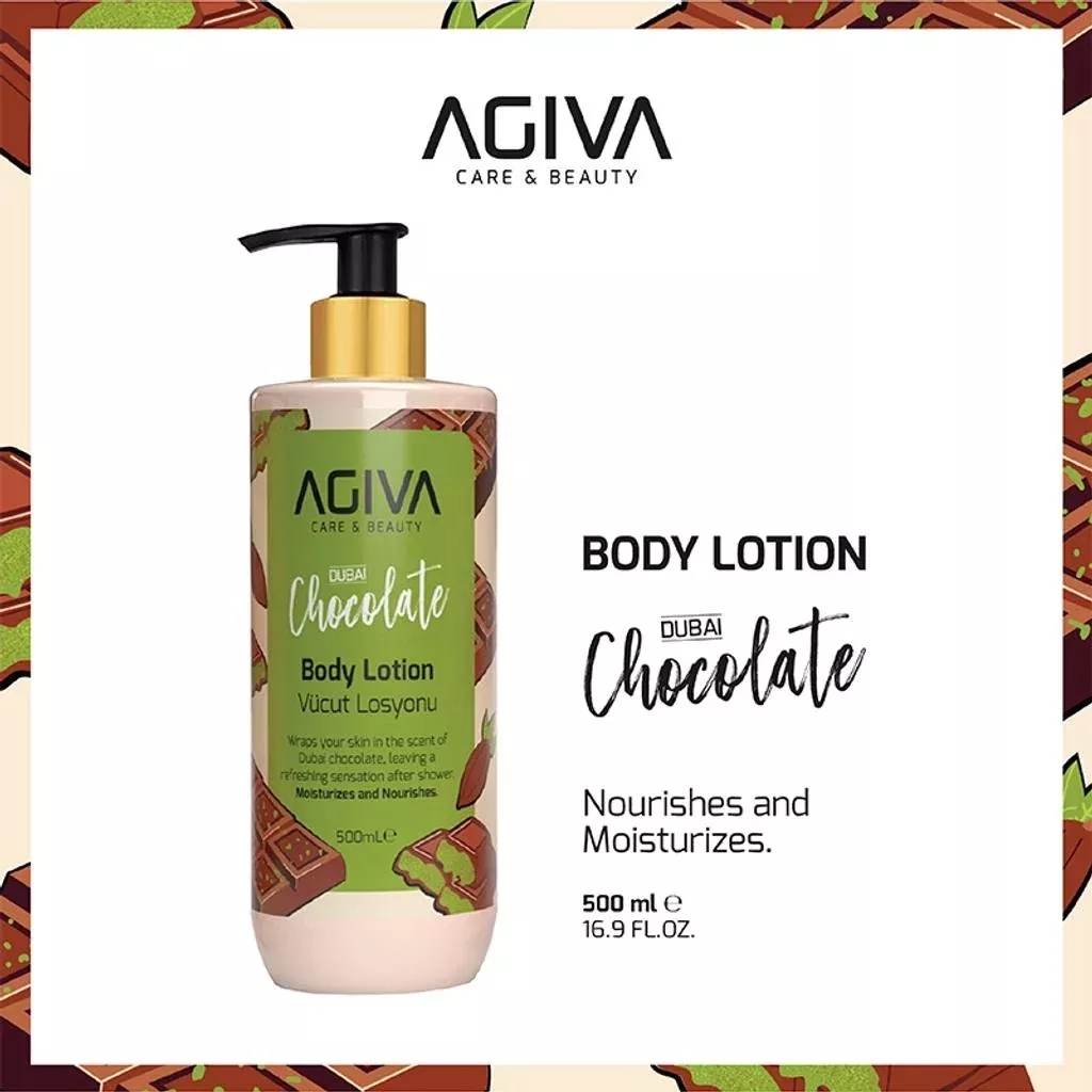 Agiva Dubai Chocolate Scented Hydrating Body Lotion 500ml