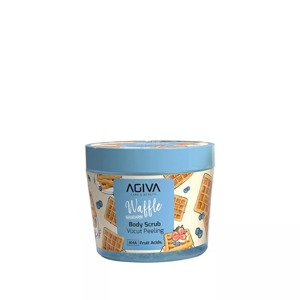 Agiva Mandarin Waffle Body Scrub for Smooth Skin 300 ml