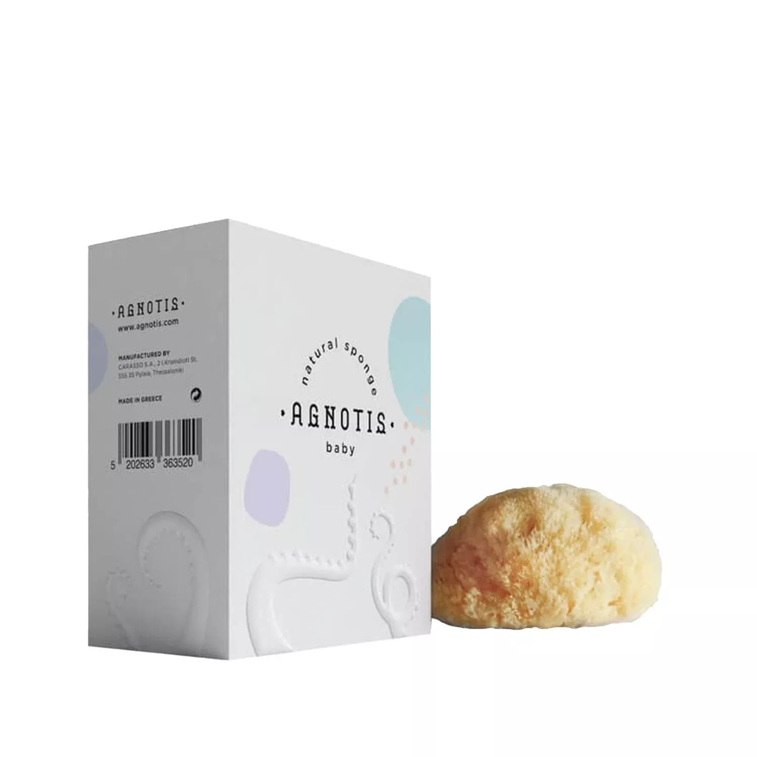 Agnotis Natural Sponge Gentle Baby Bath Sponge