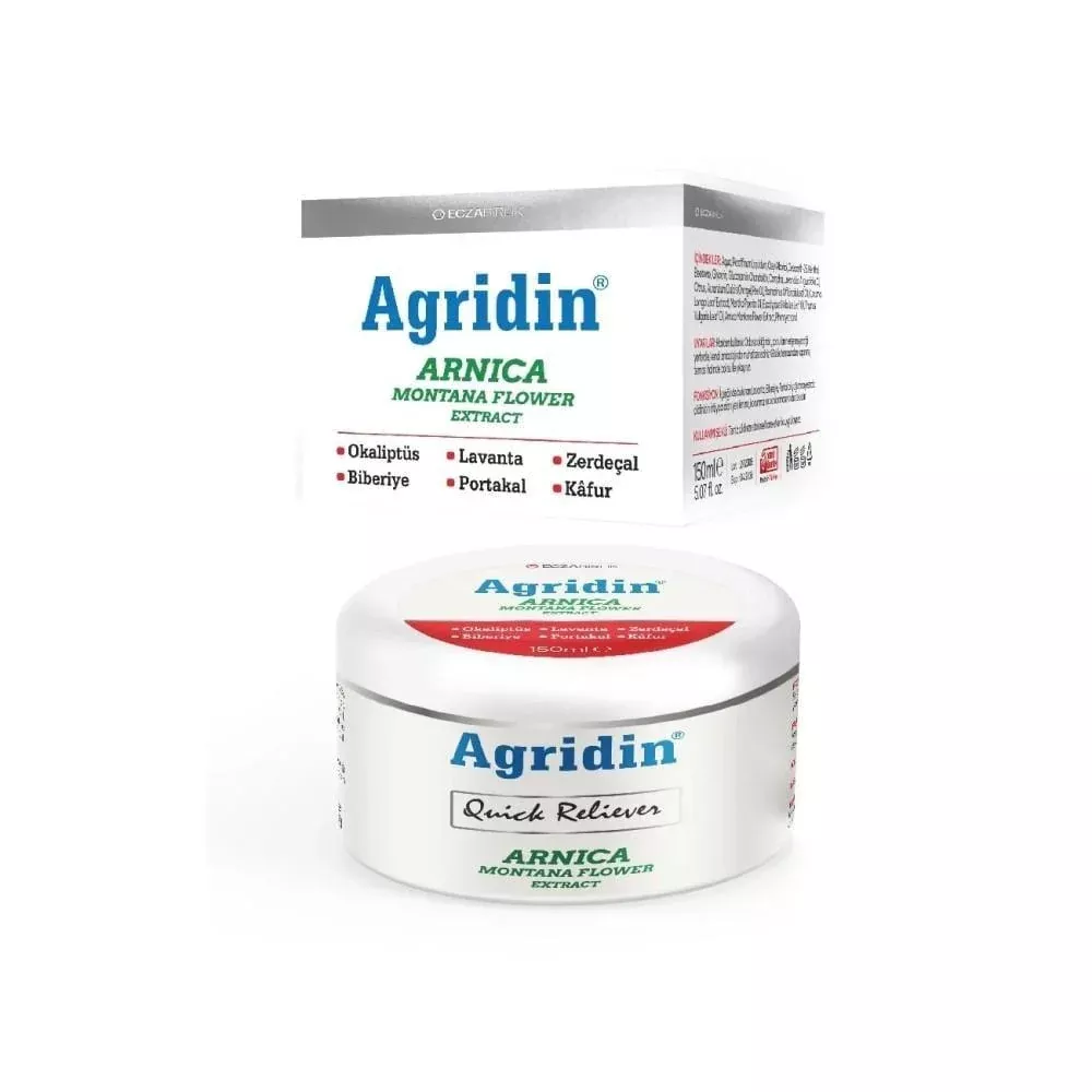 Agridin Arnica Massage Cream 150ml - Natural Relief for Sore Muscles & Joints