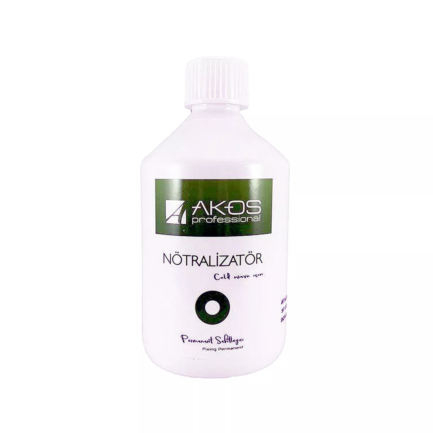 Akos Hair Neutralizer & Stabilizer 500ml - Professional Hair Care for Chemically Treated Hair
