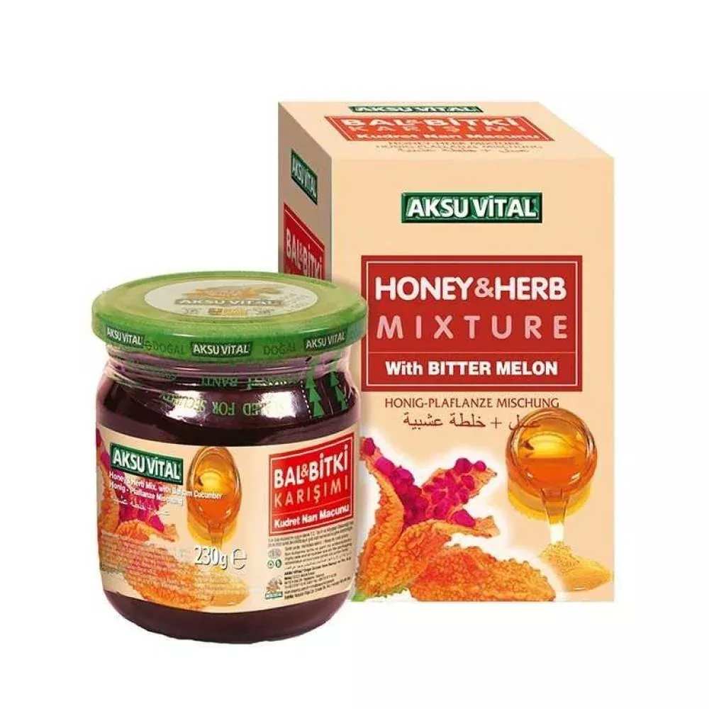 Aksu Vital Herbal Supplement with Honey and Kudret Narõ - Natural Health Product for Adults