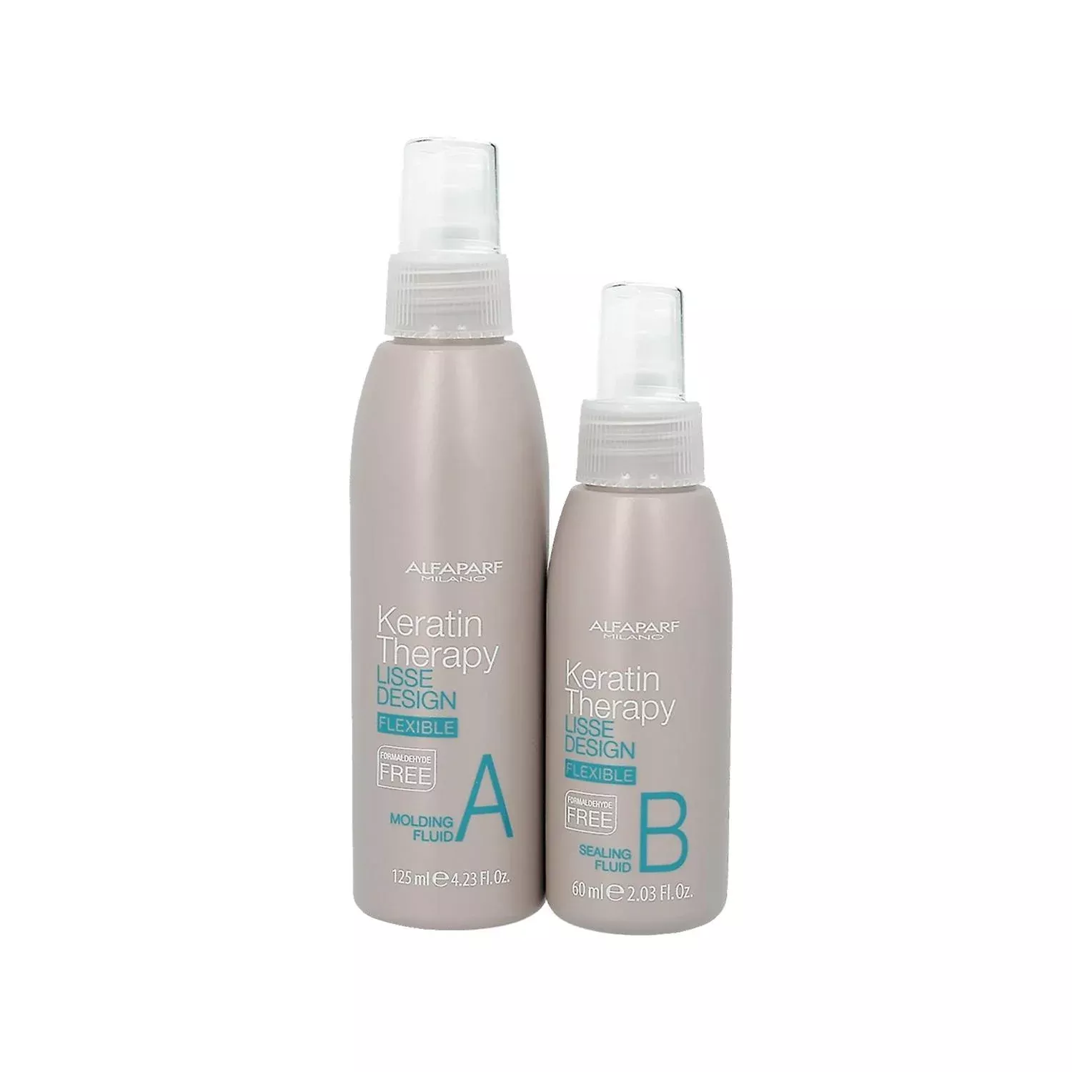 Alfaparf Keratin Hair Care Set - Lisse Design Flexible Keratin Treatment for Damaged Hair Repair & Salon Quality Care