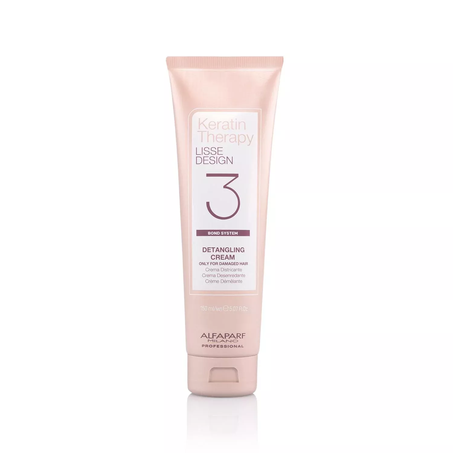 Alfaparf Keratin Therapy Lisse Design No:3 Hair Cream - 150ml, Keratin Smoothing & Nourishment for Damaged Hair