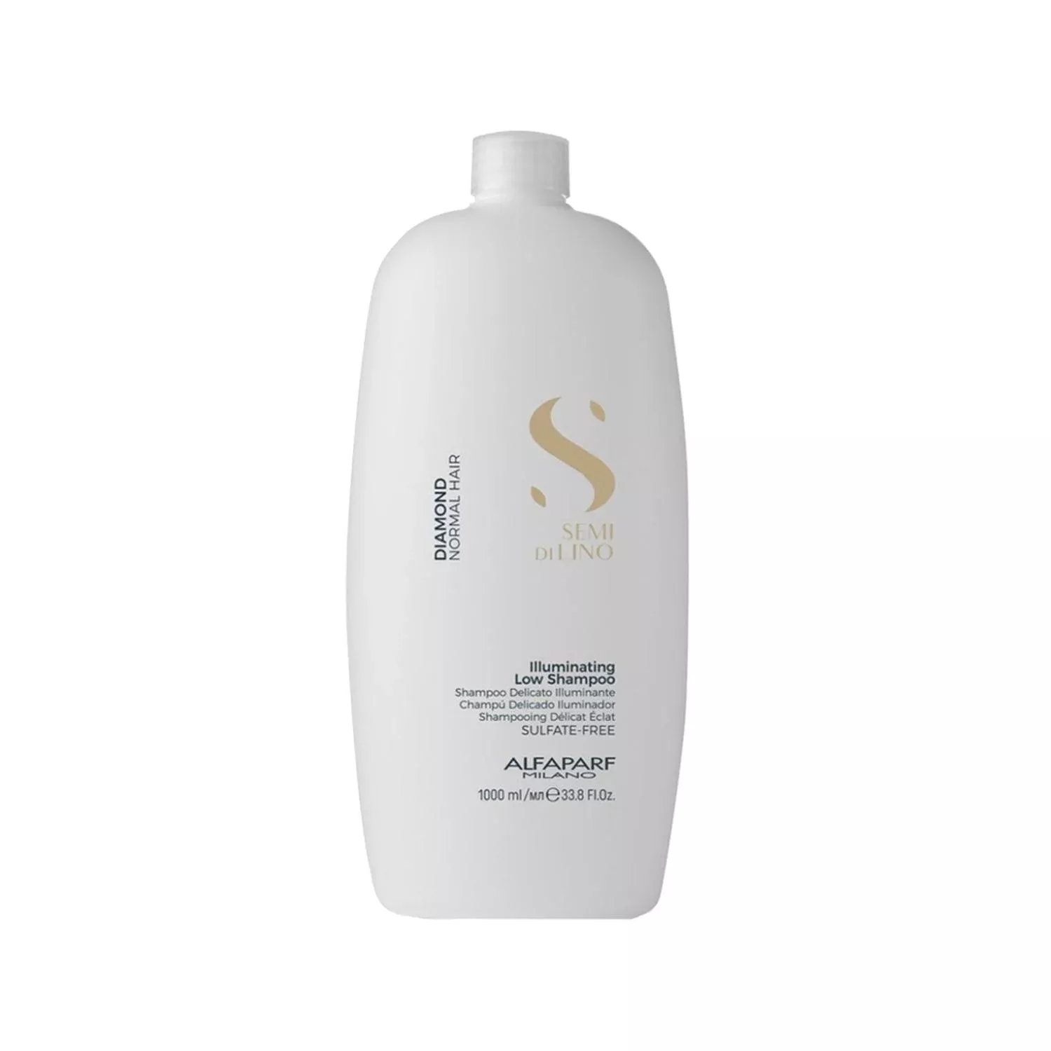 Alfaparf Semi Di Lino Diamond Illuminating Low Shampoo 1000 ml - Professional Hair Care for Illuminated Hair