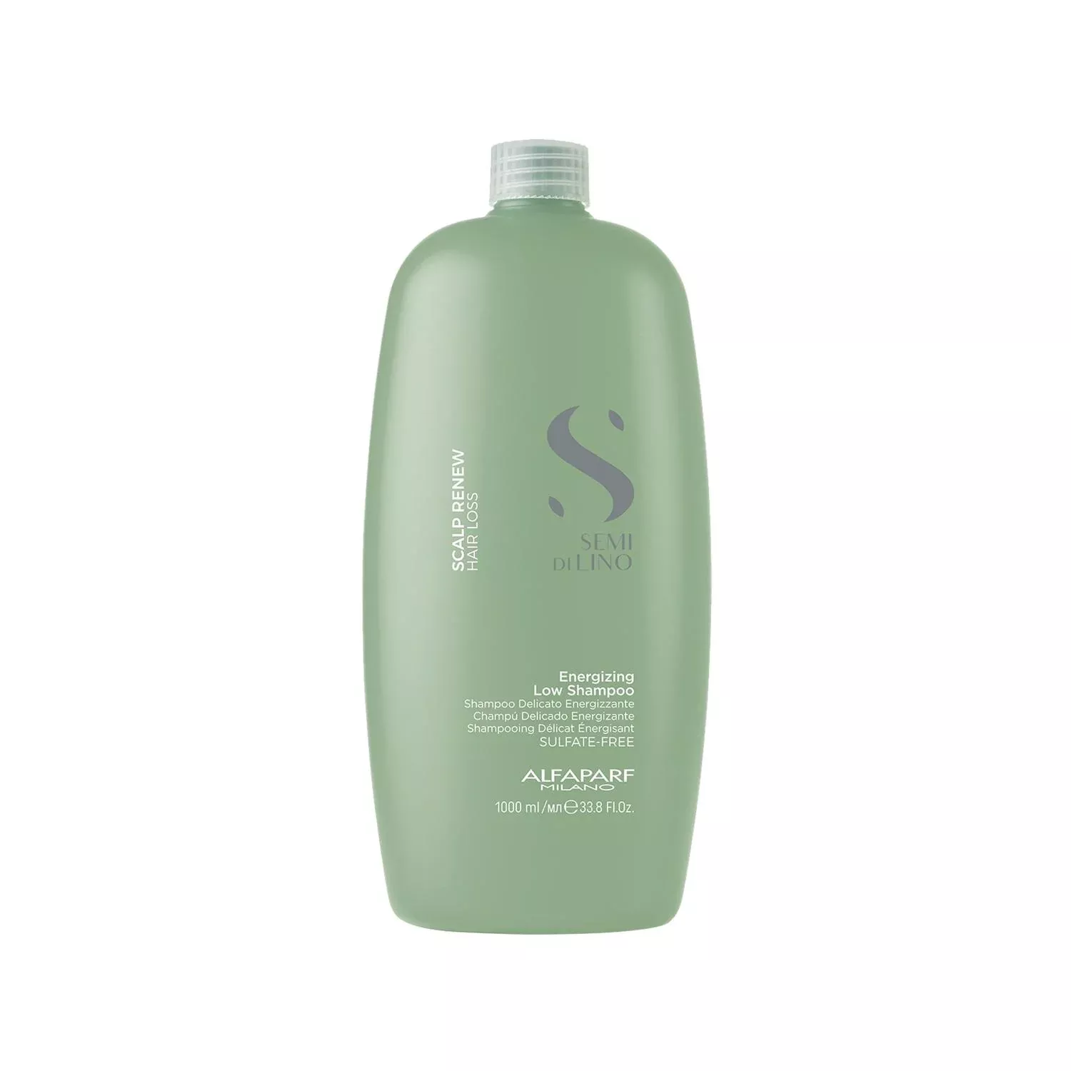 Alfaparf Semi Di Lino Scalp Energizing Shampoo - 1000ml, Energizes Scalp, Promotes Hair Care