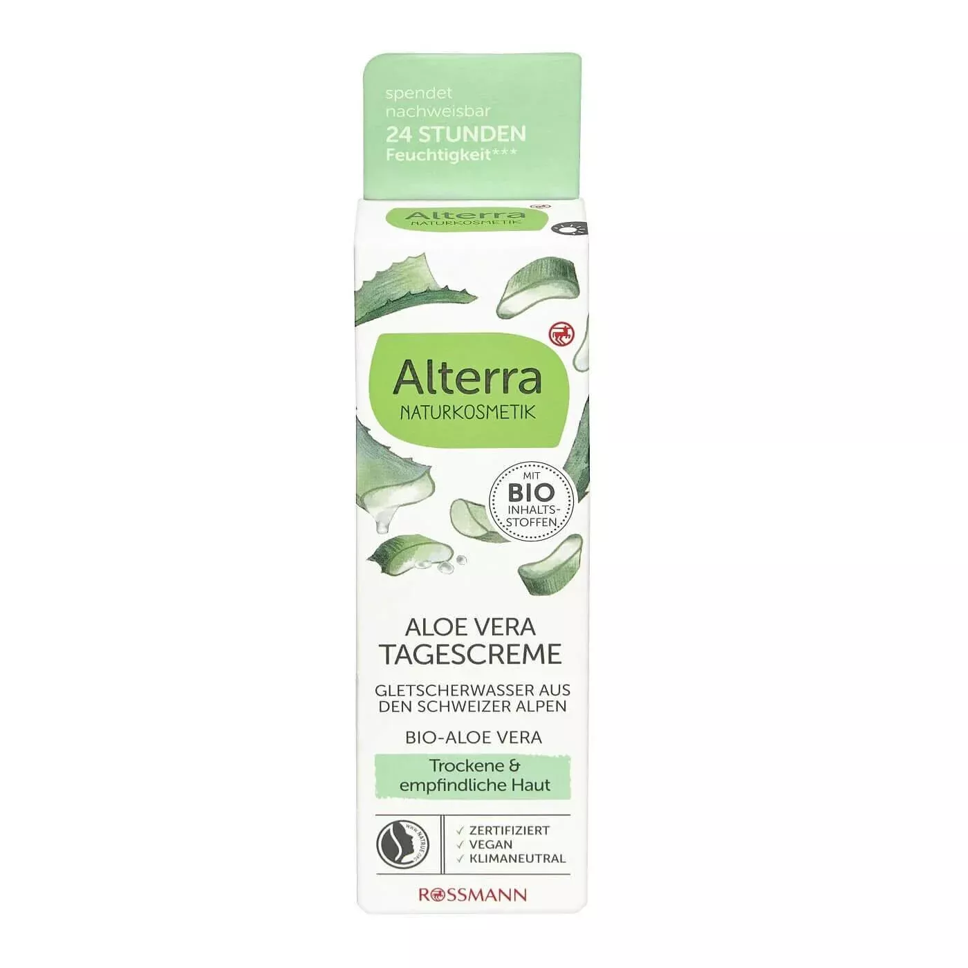 Alterra Organic Aloe Vera Day Cream for Hydrated Skin 50 ml