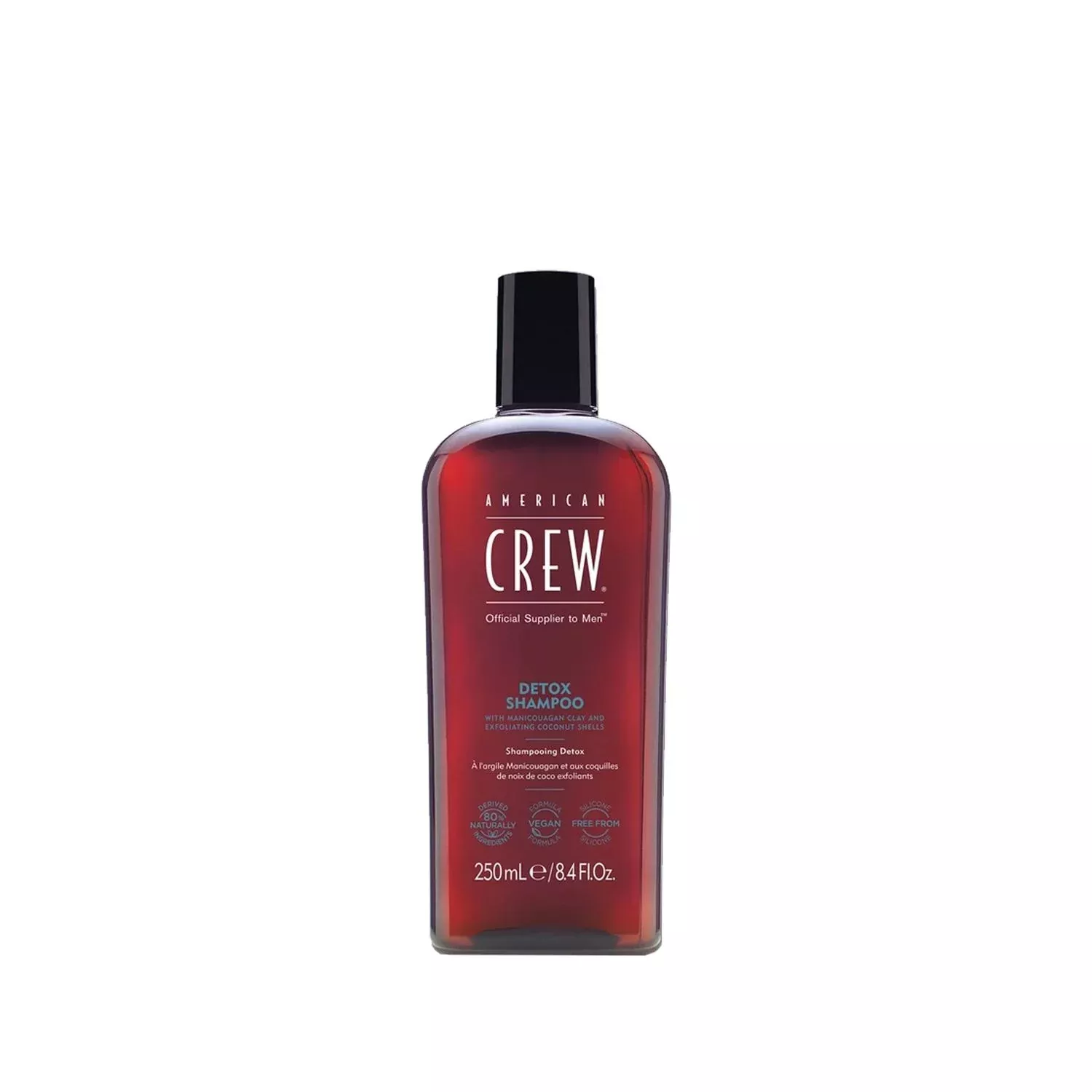 American Crew Detox Shampoo 250ml - Detoxifying Hair Care for Men