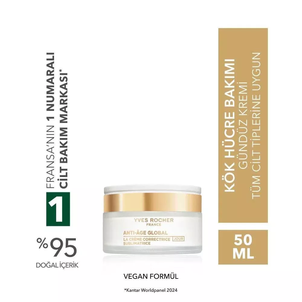Anti Age Global Day Cream with Hyaluronic Acid 50ml