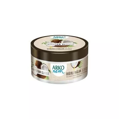 Arko Moisturizing Cream with Coconut Oil - Non-Greasy Hydrating Body Cream for Dry Skin, 8.45 fl oz