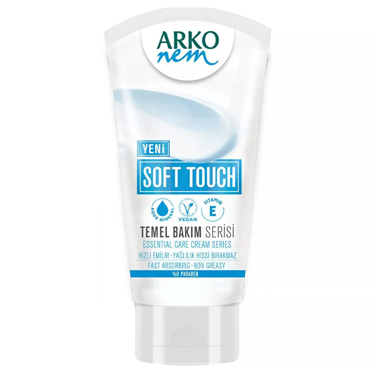 Arko Nem Soft Touch Moisturizer - Vegan, Paraben-Free Hydration for Dry Skin - 2.03 fl oz
