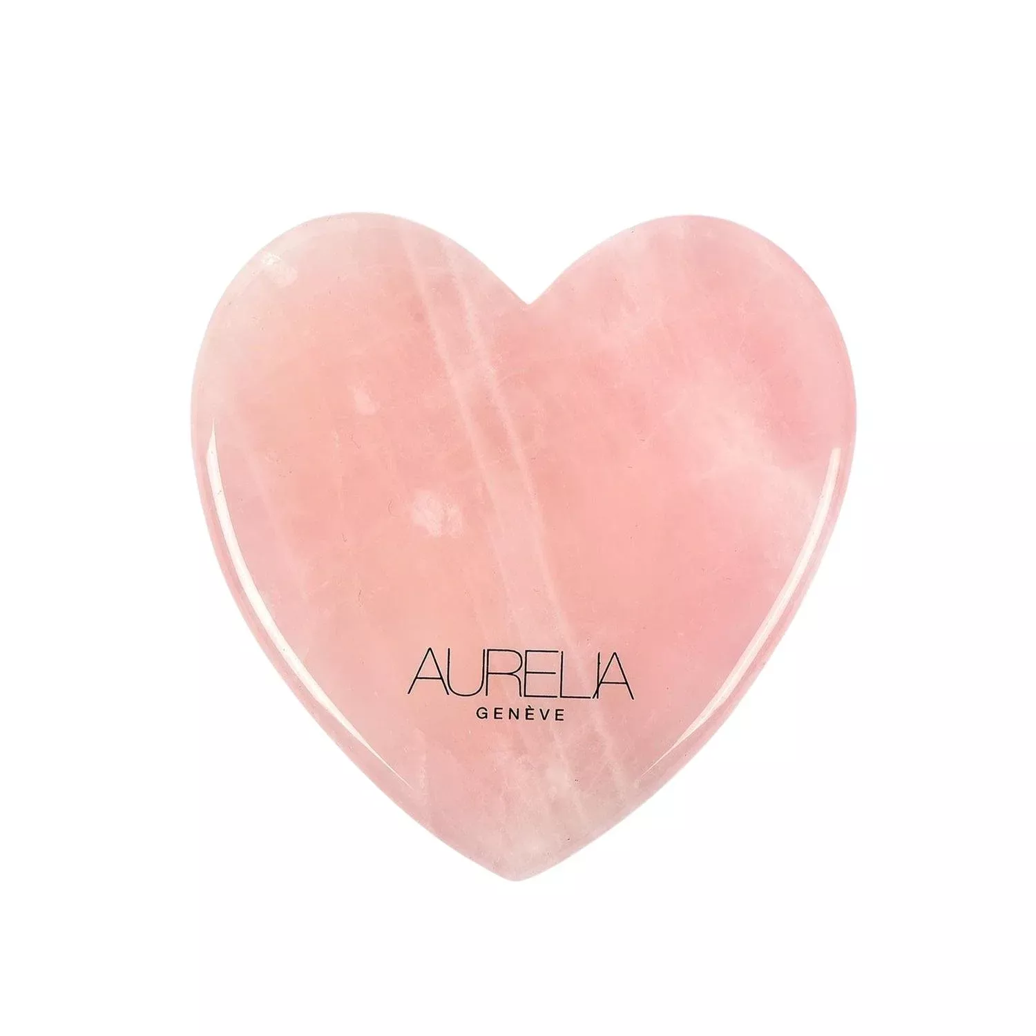 Aurelia Geneve Rose Quartz Gua Sha Heart Facial Tool