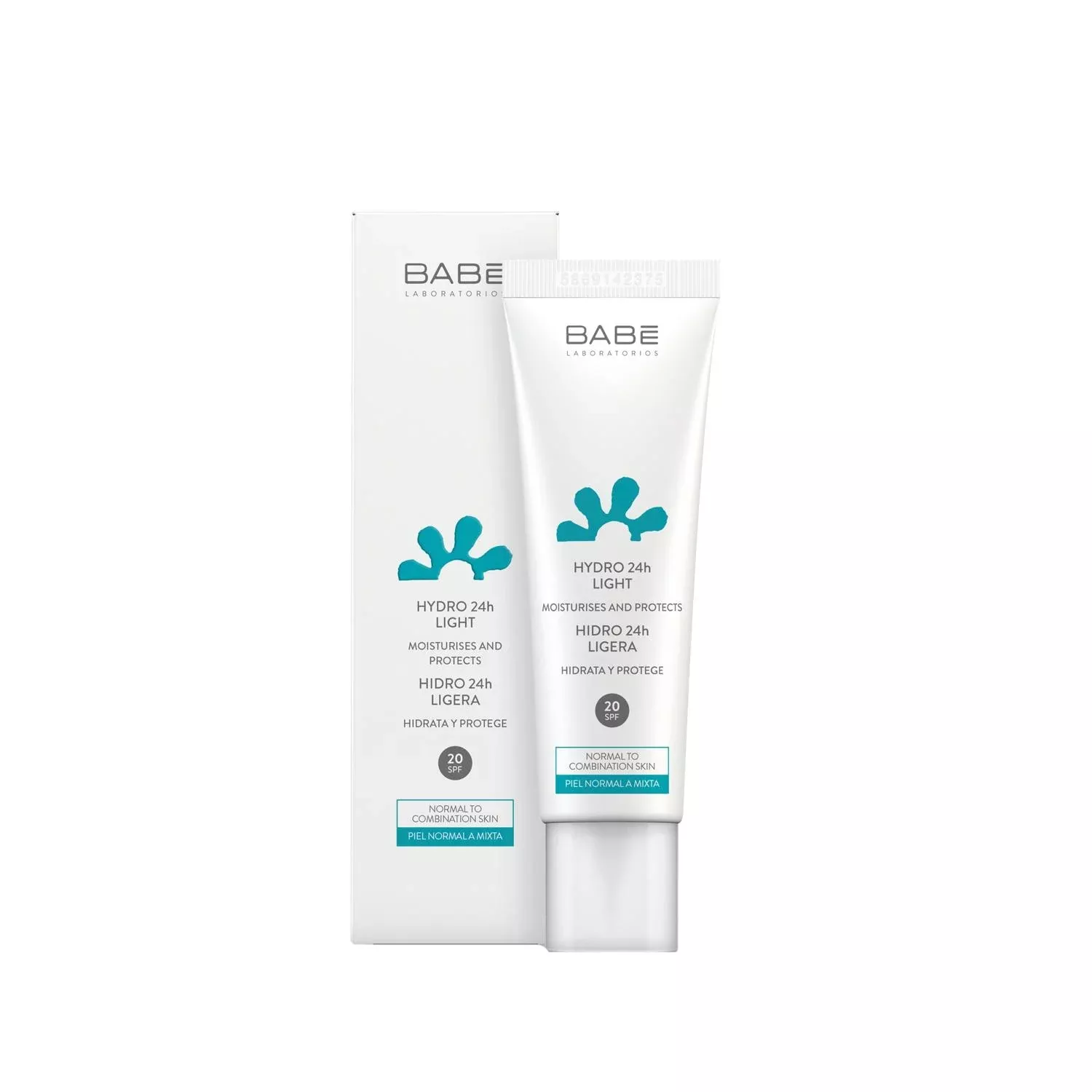 Babe Hydro: 24H Lightweight Facial Moisturizer SPF 20 - Daily Sun Protection Face Cream, Hydrates All Day - 50ml