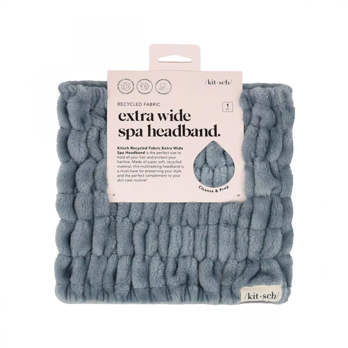 Bandeau large eco-friendly - Misty Blue