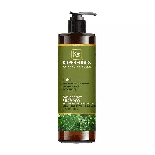 Be.Care.Love Superfoods Kale Damage Detox Shampoo 12 oz