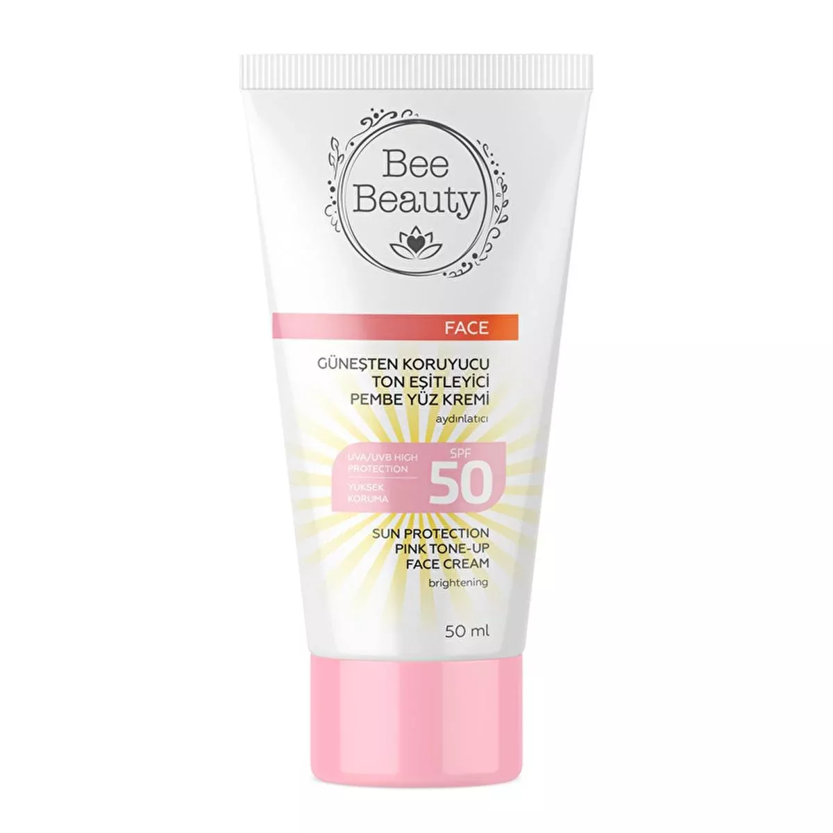 Bee Beauty 50 SPF Sunscreen Face Cream - Tone Evening, Non-Greasy, Kalamin Enriched