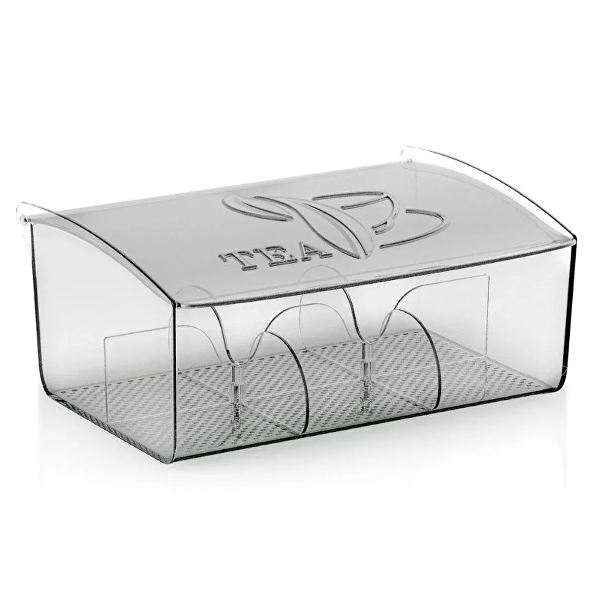 Bee Home Crystal Tea Box Organizer - Elegant Kitchen Storage Solution for Tea Enthusiasts