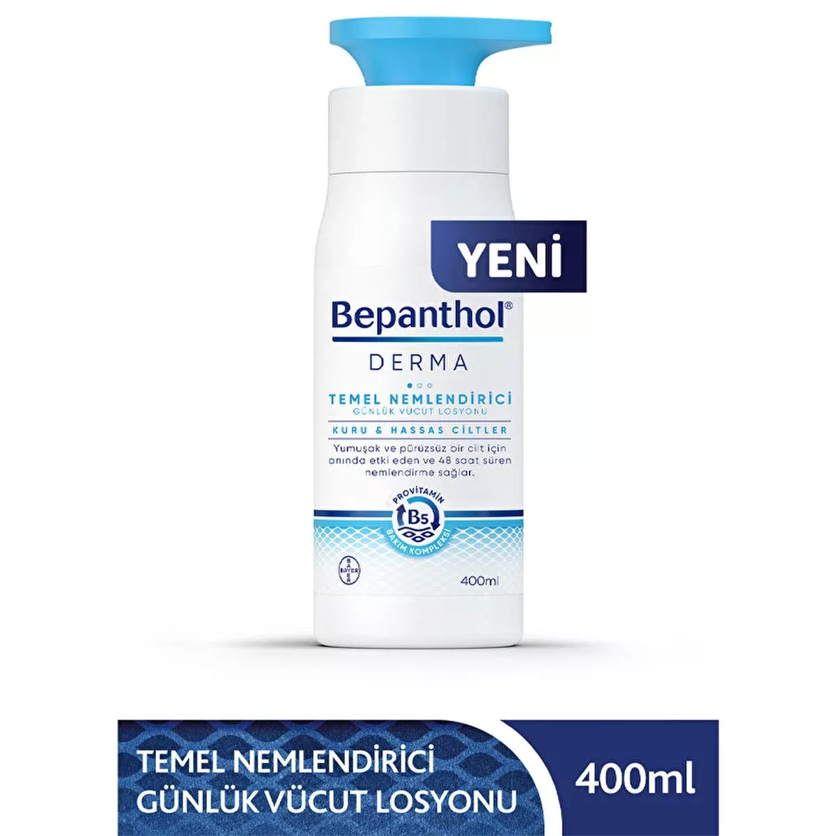 Bepanthol Derma: Hydrating Body Lotion for Dry, Sensitive Skin - Fast Absorbing, Non-Greasy - 13.53 fl oz