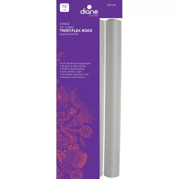 Bigoudis éponges jumbo gris 1 1/8'' 3/paquet