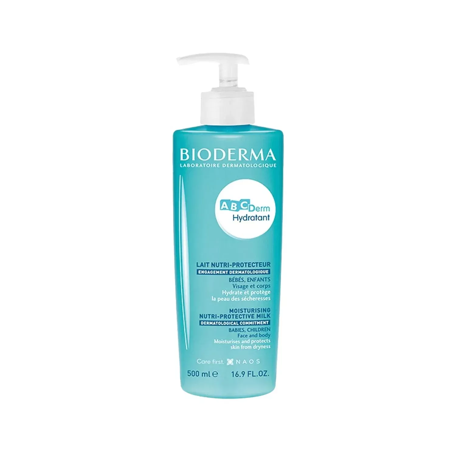 Bioderma ABCDerm Moisturizing Milk 500ml - Hydrating and Nourishing Skincare for Sensitive Skin