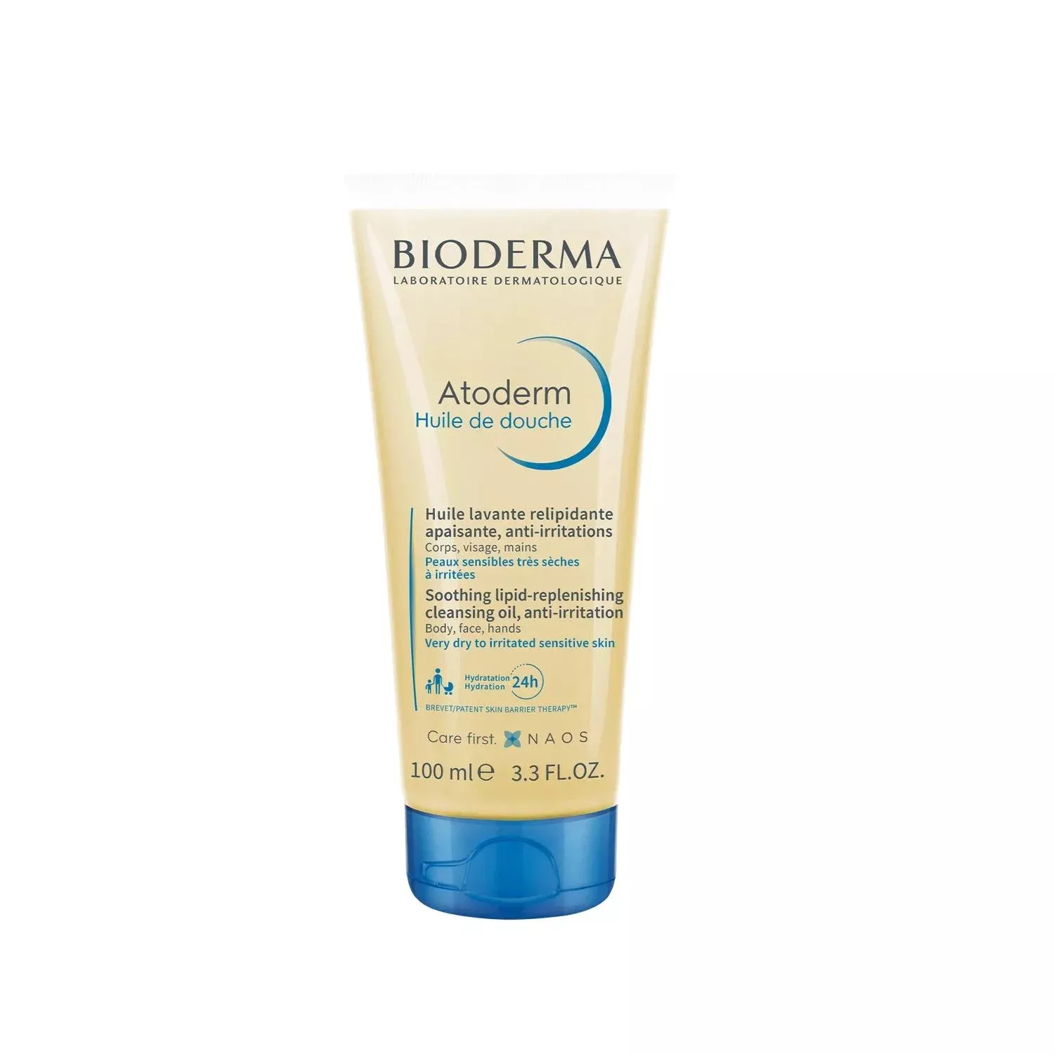 Bioderma Atoderm Shower Oil for Dry & Very Dry Skin - Gentle, Moisturizing Body Wash 100ml
