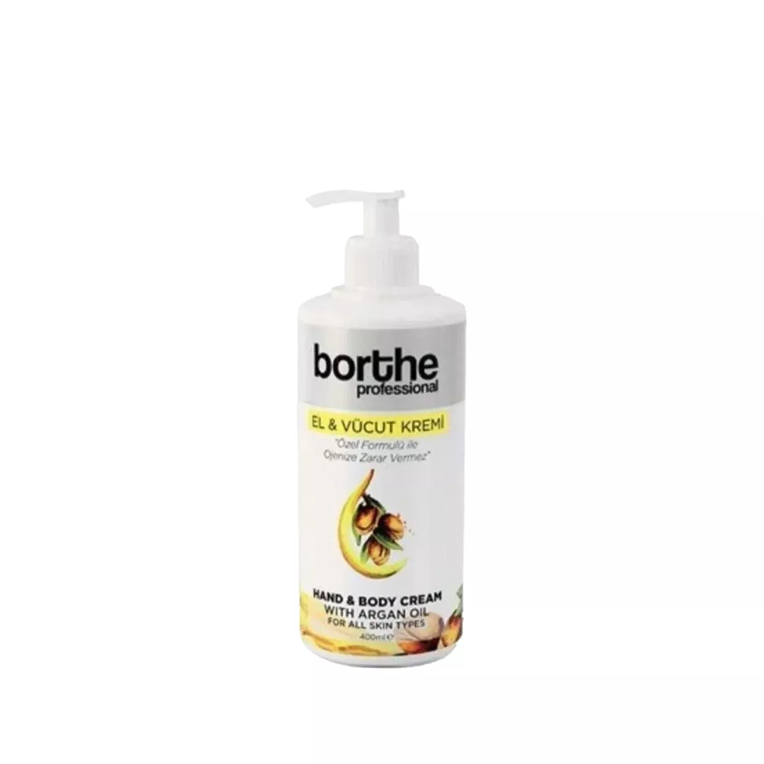 Borthe Professional Argan Oil Hand and Body Cream - Moisturizing, 8.45 fl oz