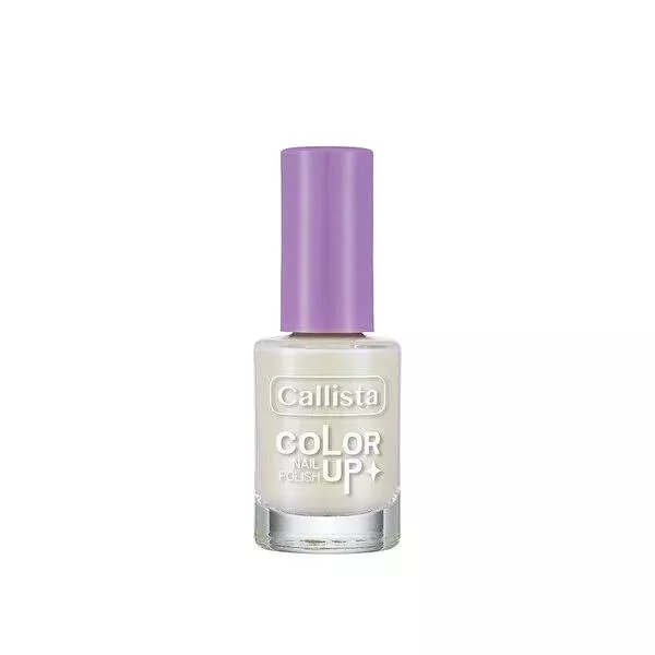 Callista Color Up Vegan Nail Polish - Quick Drying Coconut Juice White - Cruelty-Free Beauty