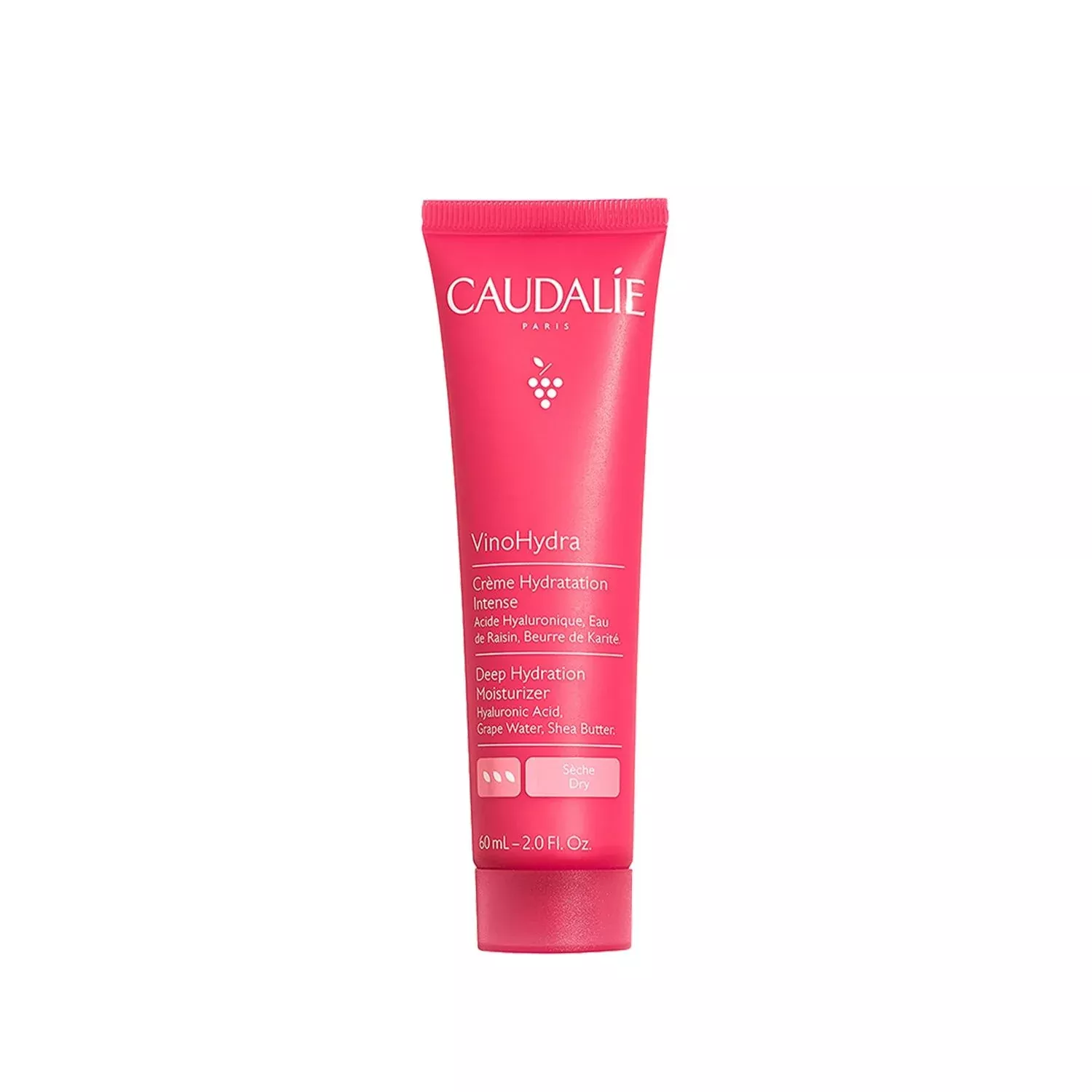 Caudalie VinoHydra Deep Hydration Facial Moisturizer: Intense Moisture Cream for Dry Skin - 60ml