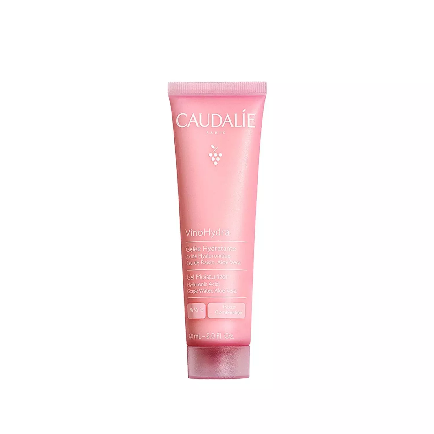 Caudalie VinoHydra Gel Moisturizer - 60ml Lightweight Hydrating Skincare for Dry & Sensitive Skin