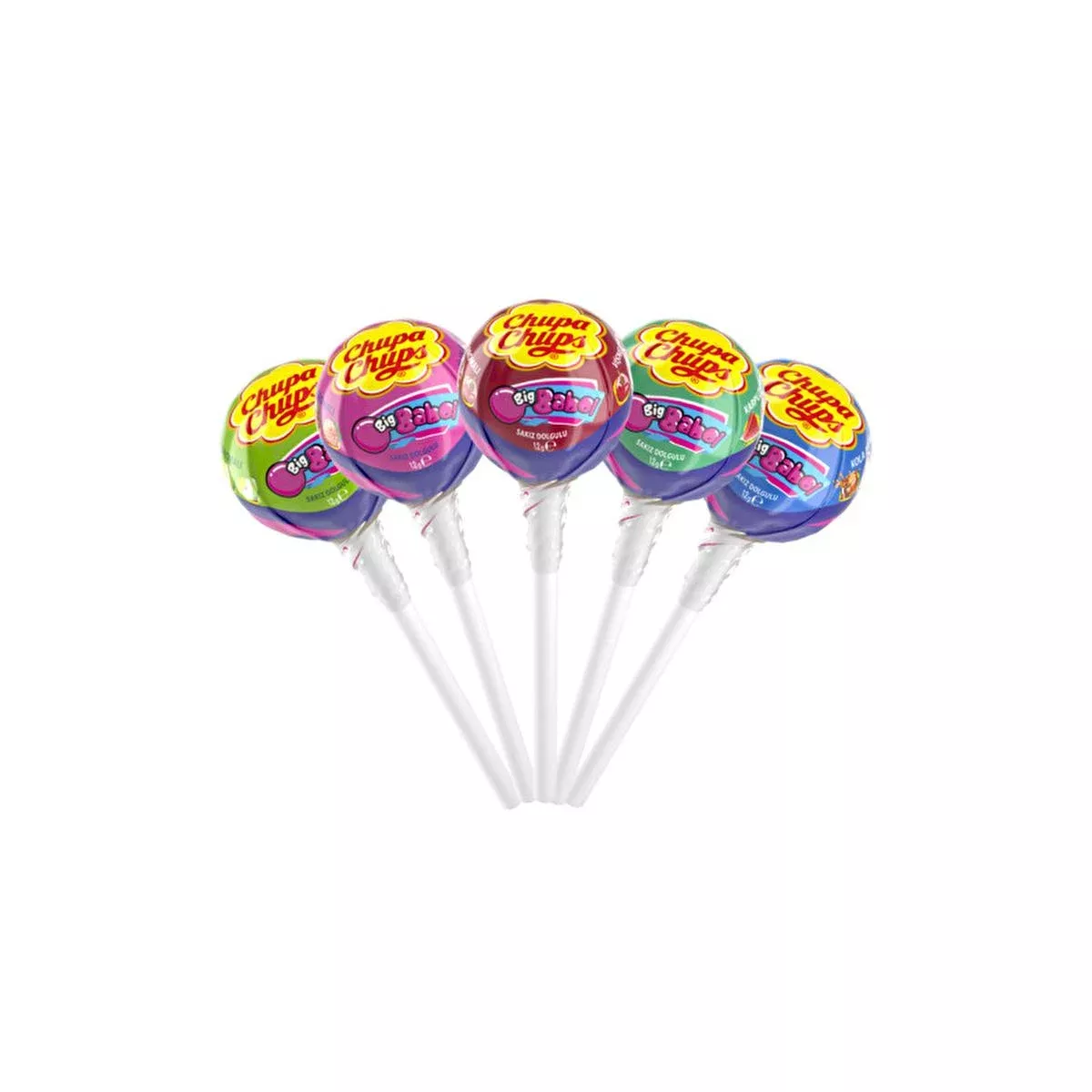 Chupa Chups Gum-Filled Lollipop - Assorted Fruit Flavors, 12g - Fun Sweet Treat for Kids
