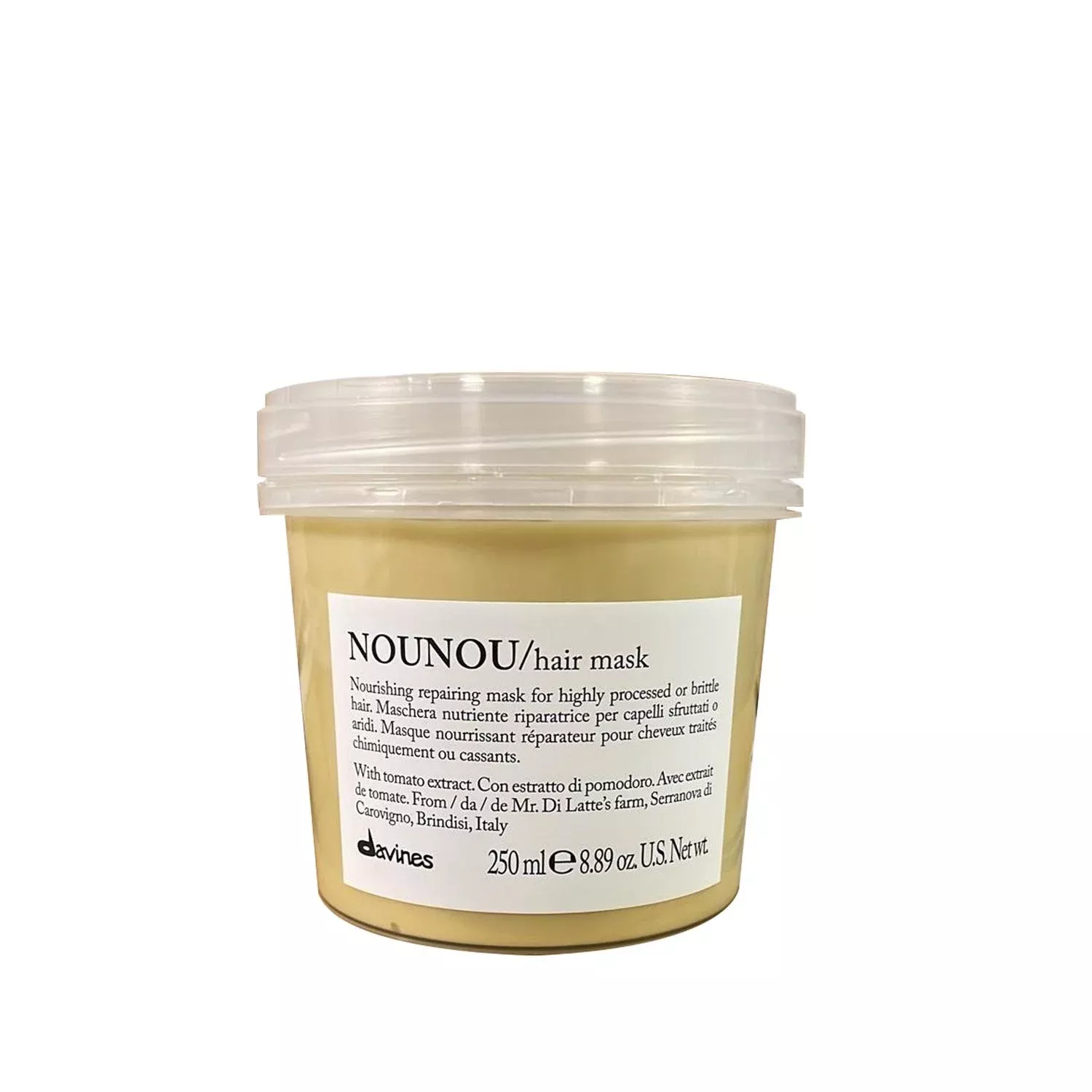 Davines Nourishing and Protective Hair Care Mask - 250ml, Hydrating and Repairing Treatment for Dry or Damaged Hair