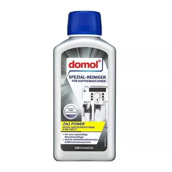 Domol Coffee Machine and Milk Frother Cleaner - 250ml, Descaling Solution for Automatic Coffee Machines