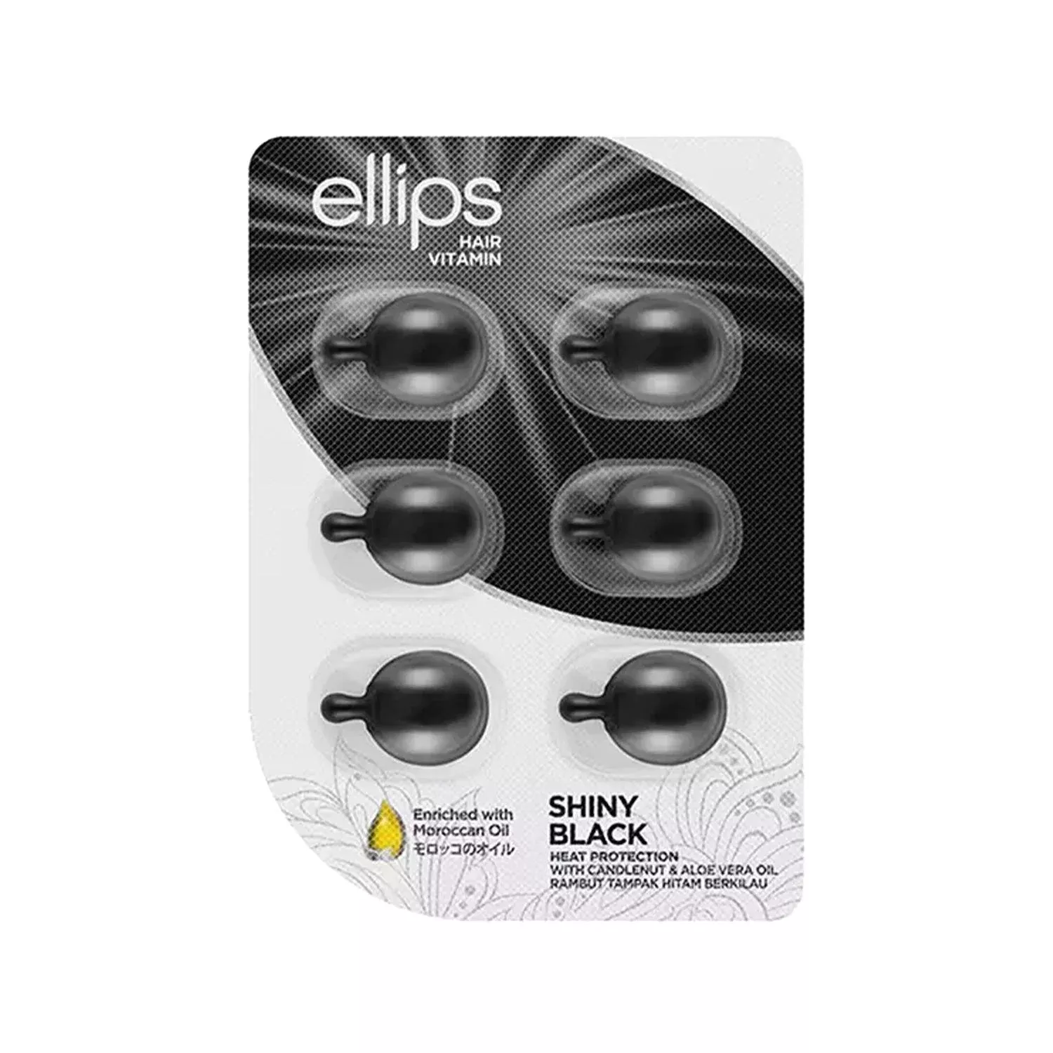 Ellips Hair Vitamin Capsules for Black Hair - 6 Count, Nourishment and Shine for Healthy Hair