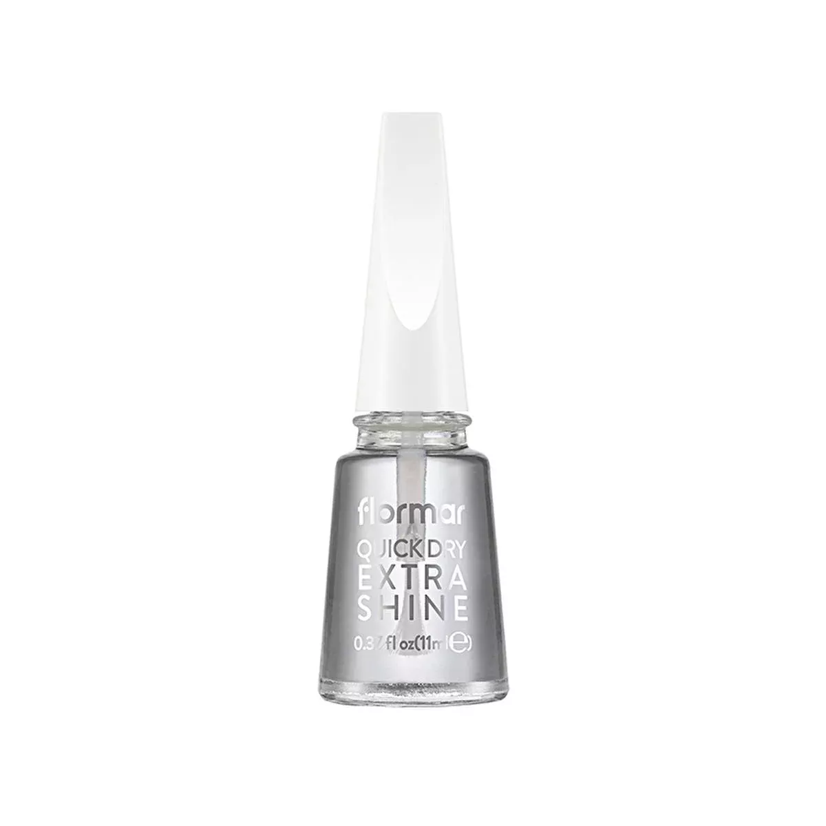 Flormar Quick Dry Extra Shine Nail Polish Top Coat - Fast Drying, High Gloss Finish for Long-Lasting Nail Polish