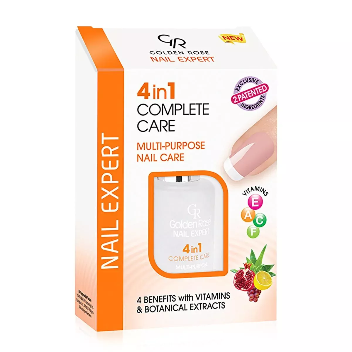 Golden Rose Nail Expert 4-in-1 Nail Care & Strengthener - Comprehensive Nail Solution with Vitamins & Natural Extracts