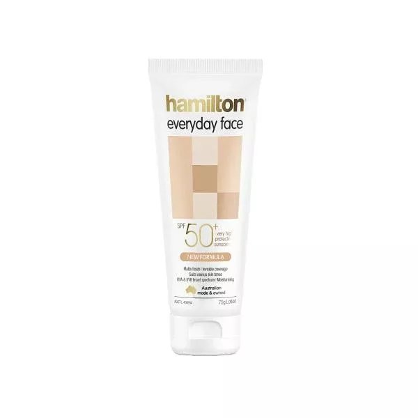 Hamilton Everyday Face SPF50+ Sunscreen Cream 75g