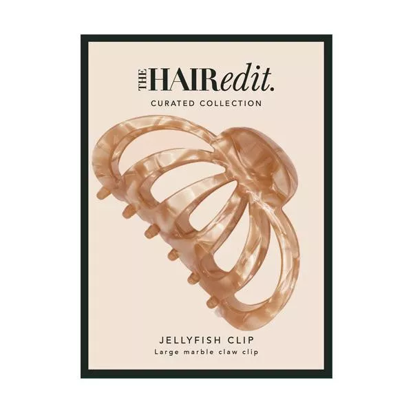 Jellyfish Clip - Latte Marble