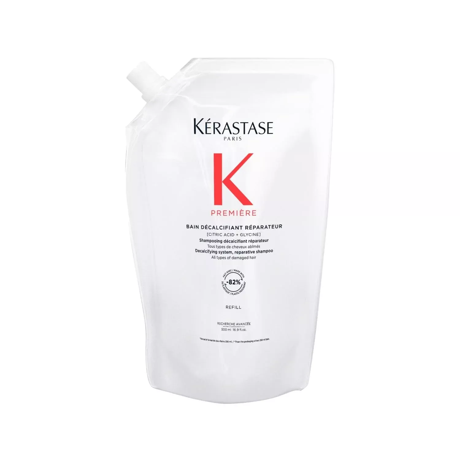 Kerastase Premiere Repairing Shampoo for Damaged Hair - 500ml Refill, Decalcifying & Nourishing