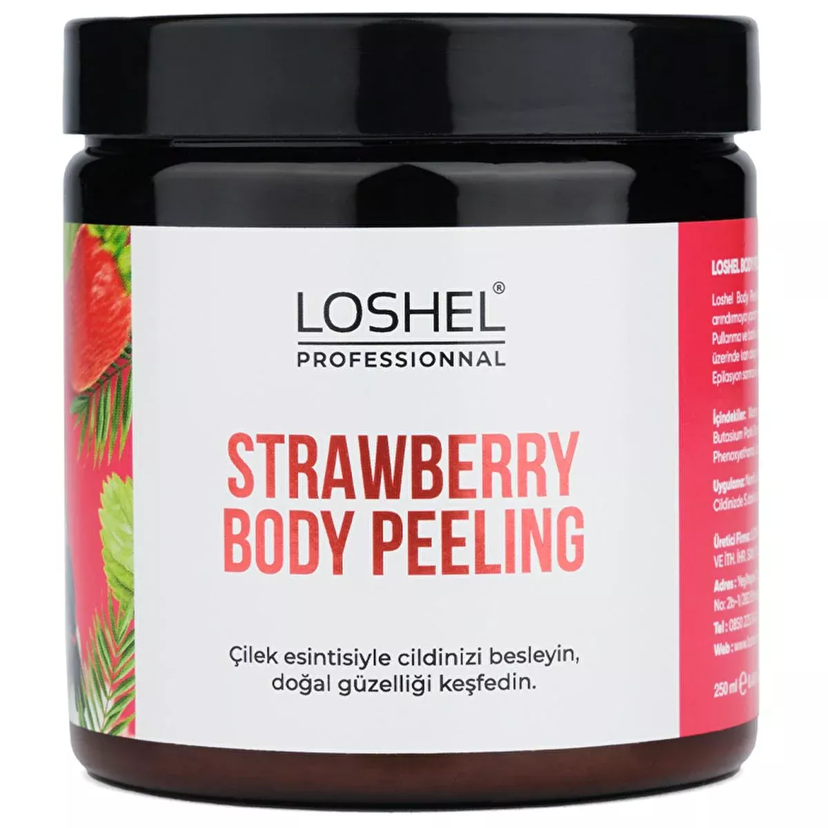 Loshel Body Scrub & Peeling - Exfoliating Body Care for Smooth Skin, 8.45 fl oz