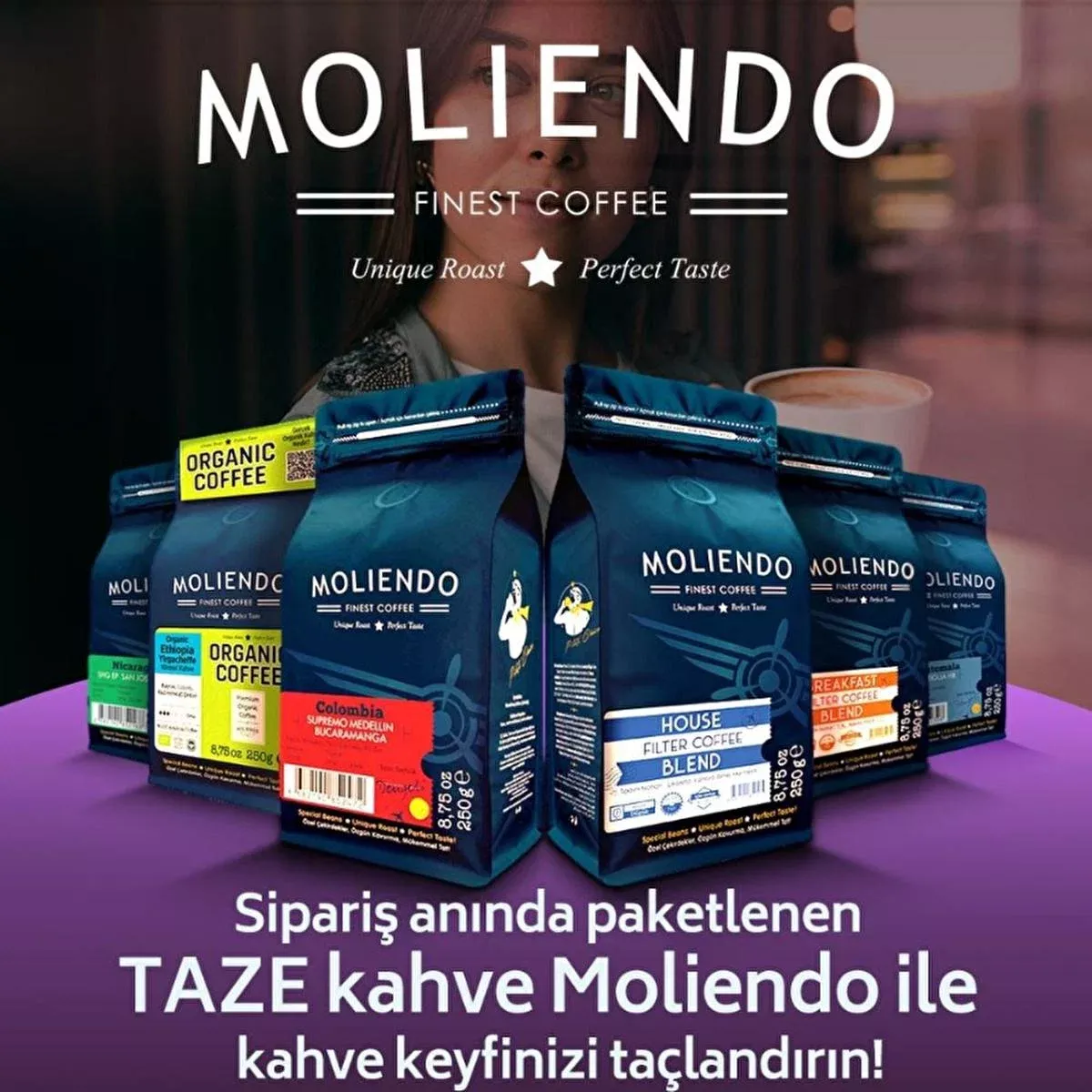 Moliendo Yemen Mocha Whole Bean Coffee - Arabica Coffee Beans, Single-Origin, Specialty Coffee